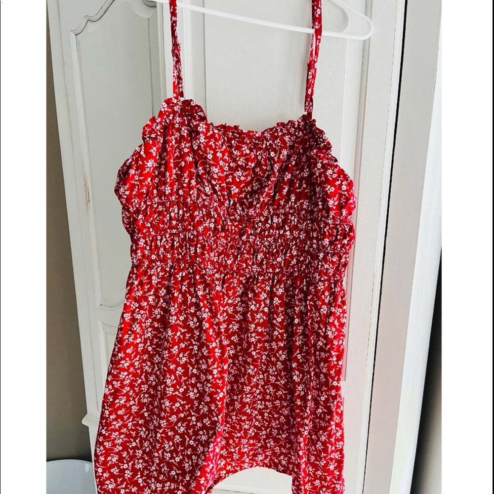 Size large red dress